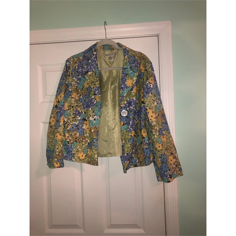 Retro Floral Blazer